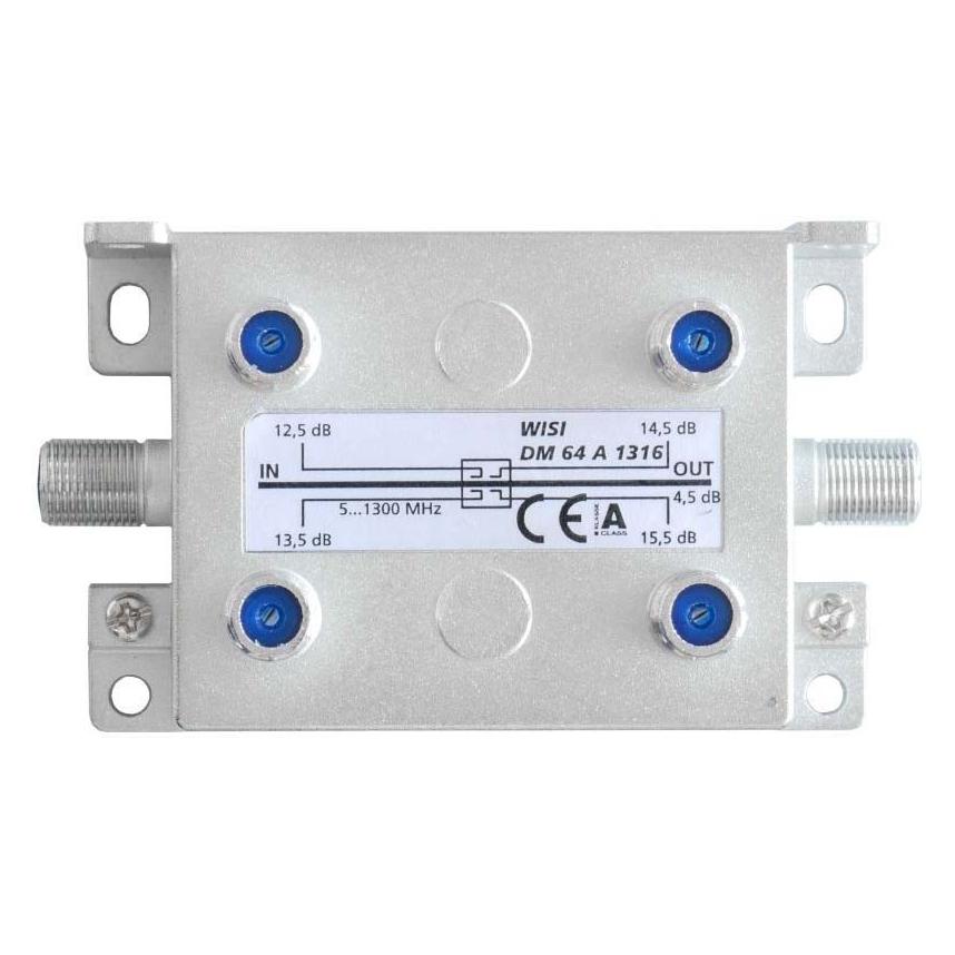 WISI Abzweiger DM 64 A 1316 4-fach 12.5...15.5dB (Verteiler und Abzweiger) (751234)