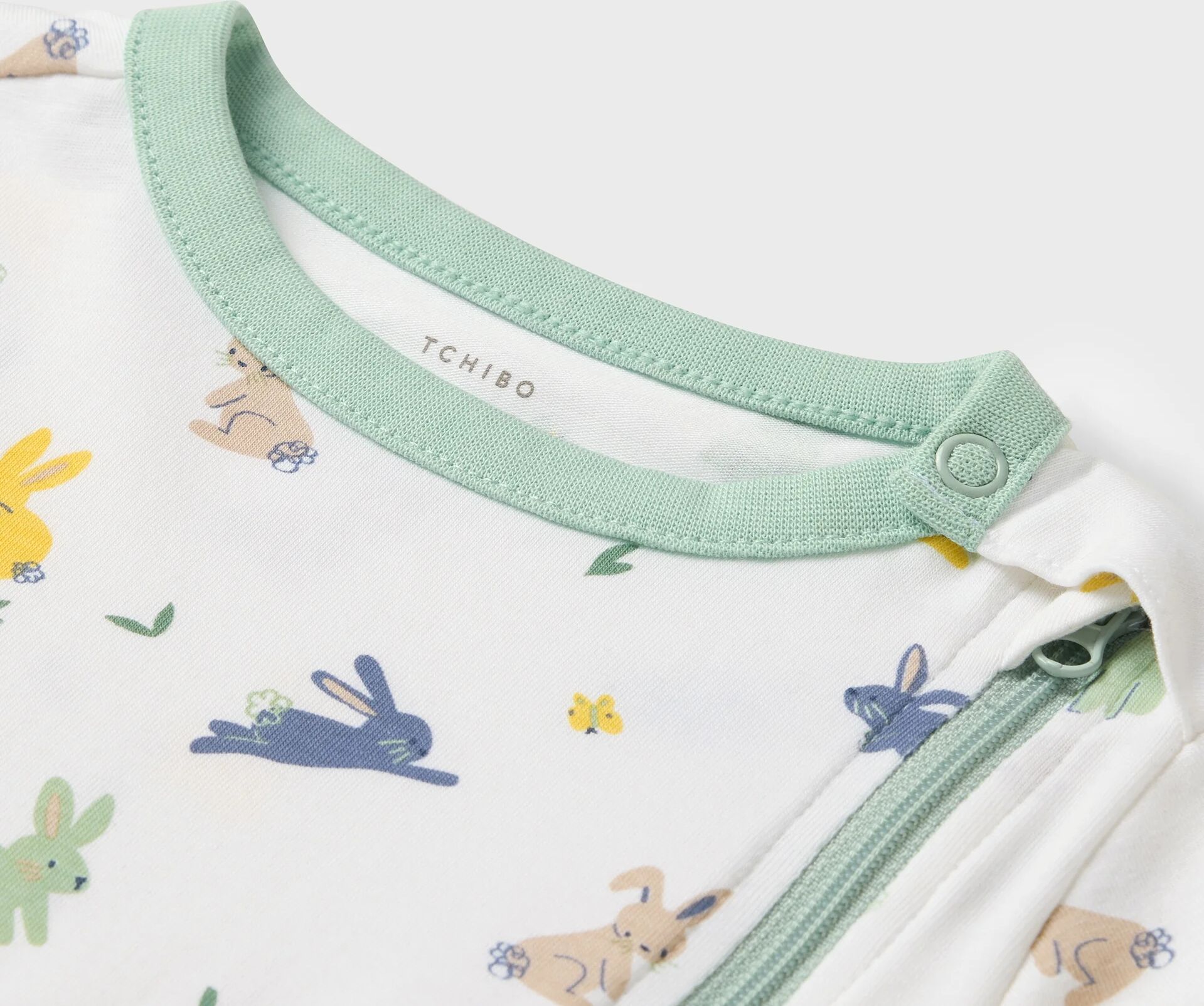 Tchibo - Baby-Pyjama - Baby - Gr. 62/68 - weiss/print
