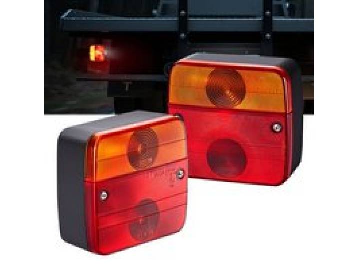 VEVOR Anhängerlichter Anhängerleuchten 2 Stk. mit 4 Modi (Bremslicht/Blinklicht/Rücklicht/Kennzeichenleuchte), wasser- und staubdichtes Anhängerbeleuchtungsset für Lkw Boot Wohnmobil