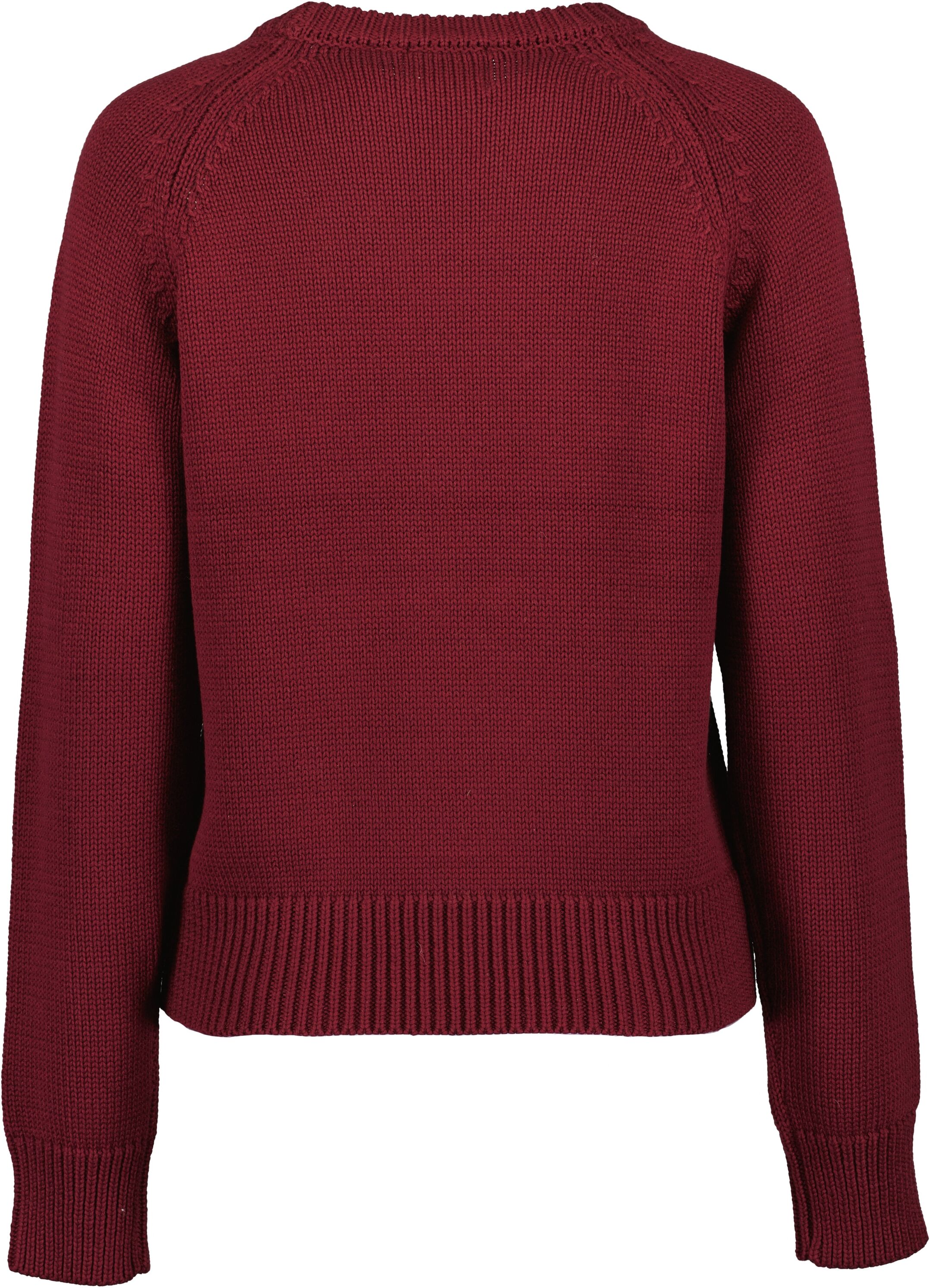 Strickpullover BLUE SEVEN "Pullover", Damen, Gr. 40, rot (3670, wein), 50% Polyacryl, 50% Baumwolle, normal, Rundhals, Pullover Strickpullover 3670, wein 40