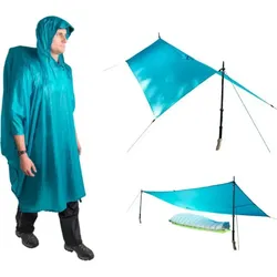 Sea to Summit Poncho – Ultra‐Sil Nano Tarp Pacific Blue