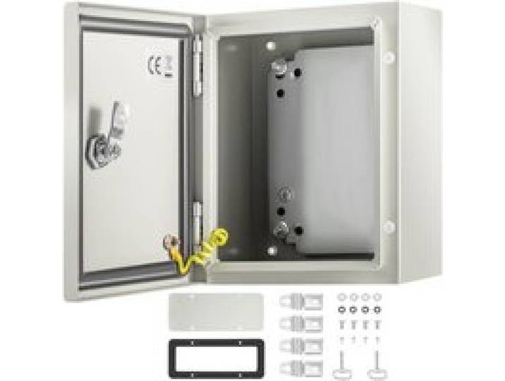 VEVOR – boîtier électrique en acier, boîtier électrique 25 x 20 x 15 cm, en acier au carbone IP65