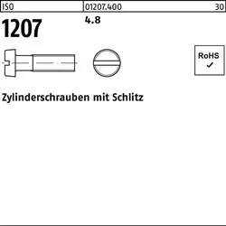 Zylinderschraube ISO 1207 Schlitz M3x 18 4.8 2000 Stück
