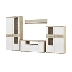 uno Wohnwand  Patryk , weiß , Maße (cm): B: 315 H: 187 T: 45.0