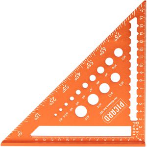 Picard Winkeldreieck 0071520-180, aus Aluminium, 180mm, mit Anschlag und Bohrlöchern