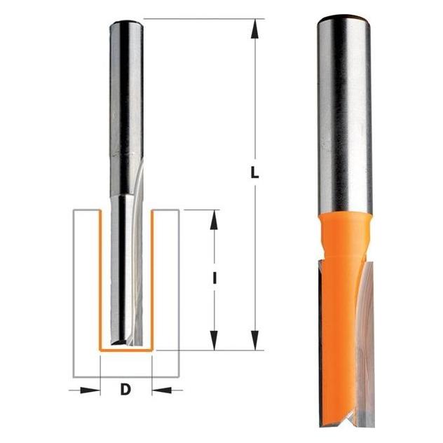 CMT 712.030.11 Einstechfräser mit geradem Messerkopf 3 mm, Schaft 6 mm (712.030.11)