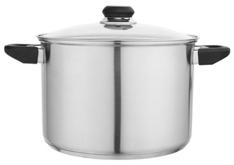 Caruno Hoge pan van roestvrij staal, 7 liter, 24 cm