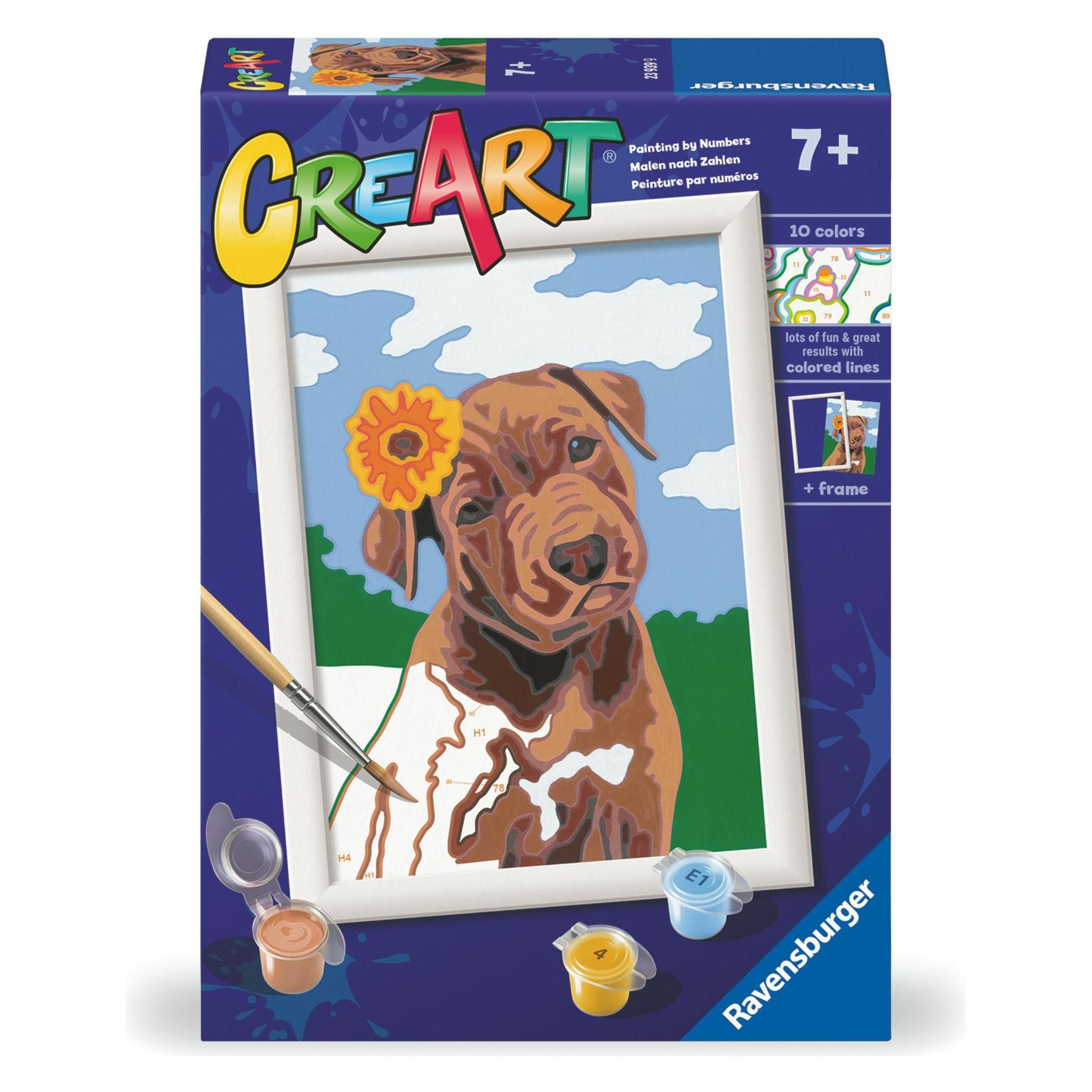Ravensburger CreArt Serie E Classic - Welpe mit Blume (45057265)