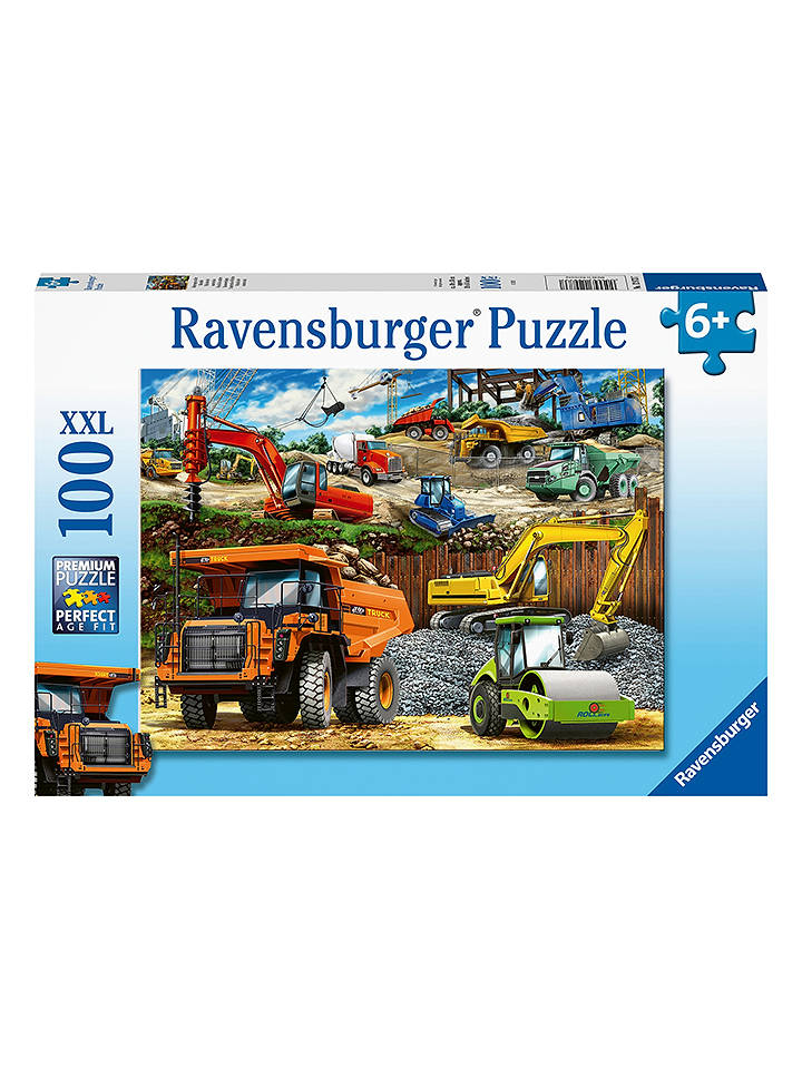 Ravensburger 100tlg. Puzzle "Fahrzeuge auf der Baustelle" - ab 6 Jahren - onesize