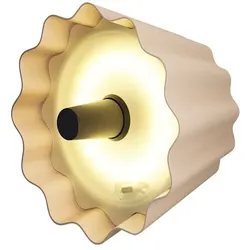 Sompex LED-Akku-Flaschenaufsatz Flower Alu, Eisen, Stahl & Metall Beige Sand