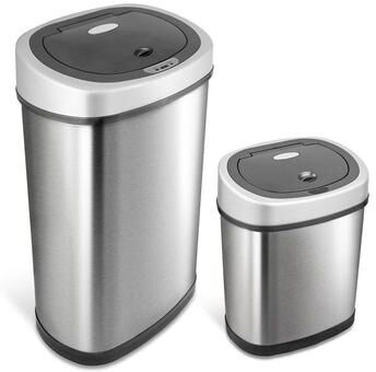 NINESTARS Motion Sensor Trash Can Combo CB-DZT-50-9/12-9