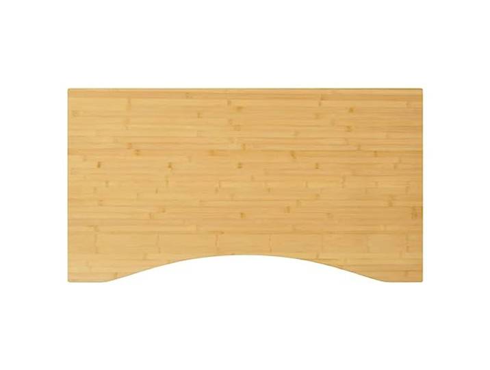 GBCDSWBR Schreibtischplatte Bambus, Tischplatte 100x60x4 cm, Ersatzplatte Geschwungene Vorderkante, Stabile Vollholz-Konstruktion, Vielseitig nutzbar