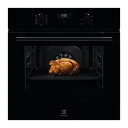 EOK4B0K1 Backofen 60cm Schwarz AquaClean 8Heizarten Versenkknebel