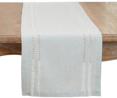 Saro Lifestyle "Leno Stripe Elegance Table Runner - 13""x72"""