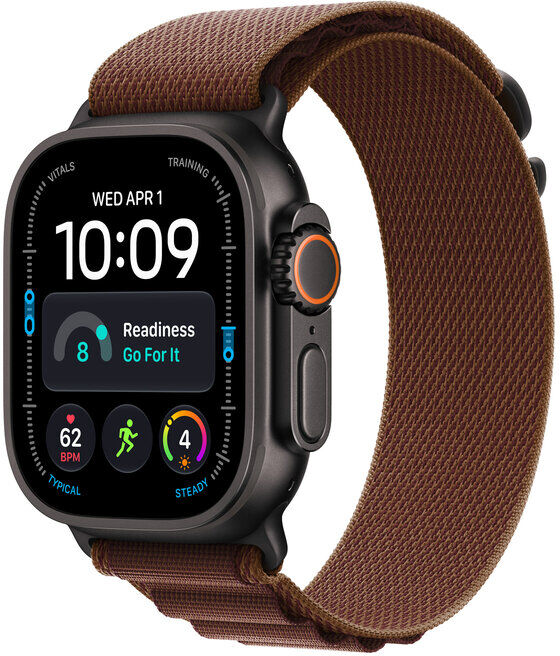 Apple WATCH ULTRA 4 49MM GPS + TITÂNIO PRETO E LOOP ALPINE BORDÔ - S