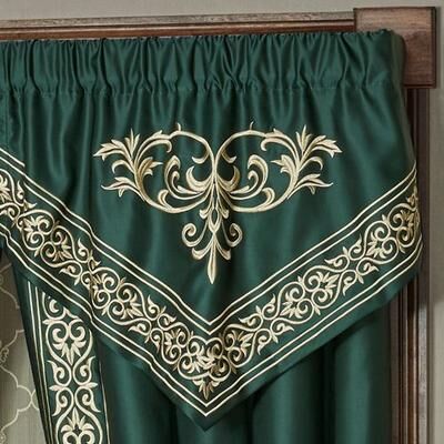 Touch of Class Balmoral Ascot Valance Emerald Green 32 x 22, 32 x 22, Emerald Green