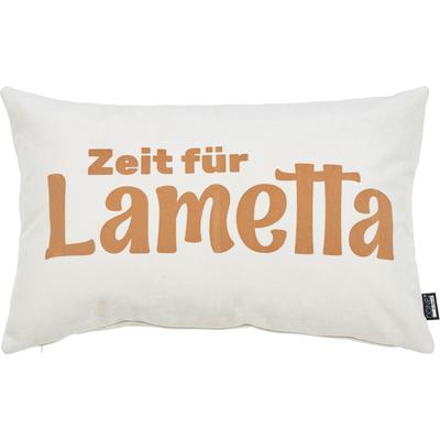Dekokissen DONE. "ZEIT FÜR LAMETTA", beige (beige, taupe), B:40cm H:1cm L:60cm, Polyester, Dekokissen_Sitzkissen_Kissenhüllen, Extra weiche Haptik