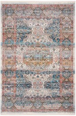 SAFAVIEH Vintage Boho Persian Lyric Oriental Polyester Rug with Fringe