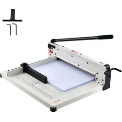 VEVOR Papierschneider manuelle Schneidemaschine (bis A3 Papier, 400 Blatt Kapazität), Papierschneidemaschine Hebelschneider, Guillotine-Schere für Papier höchste Präzision Büro Zuhause Schule