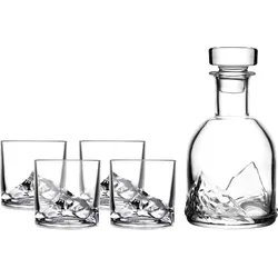 Everest Karaffe für Whisky mit Gläser 5 El.