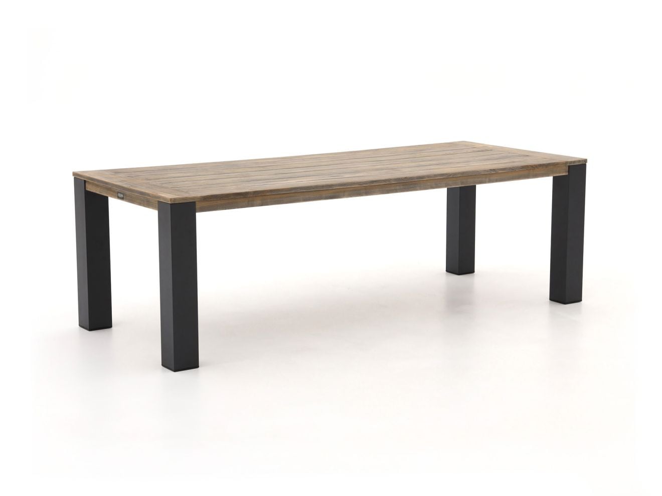 ROUGH Furniture Tuineettafel ROUGH van Teakhout, Rechthoekig, Bruin/Grijs