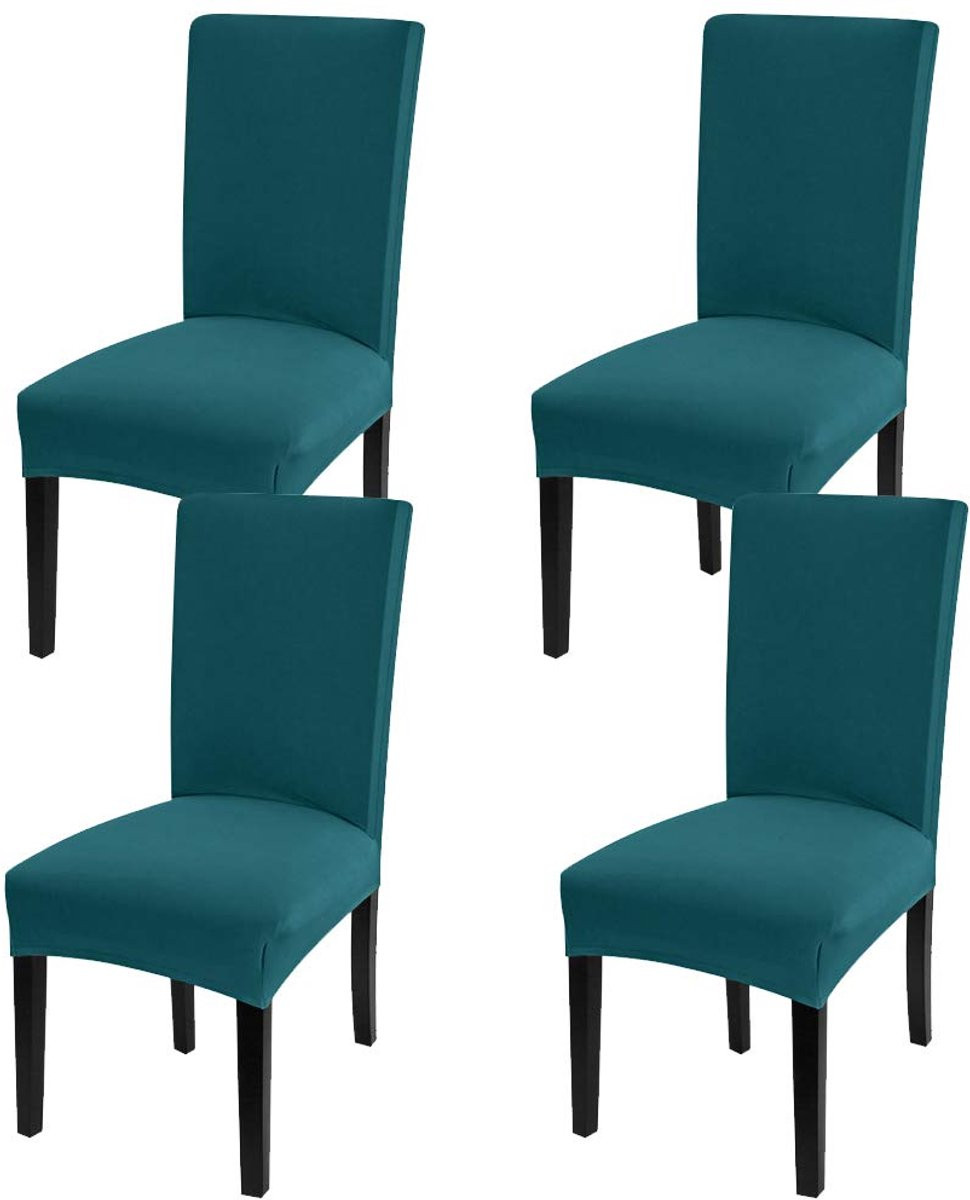 Unyqoos Elastische stoelhoezen set voor moderne eetkamerstoelen