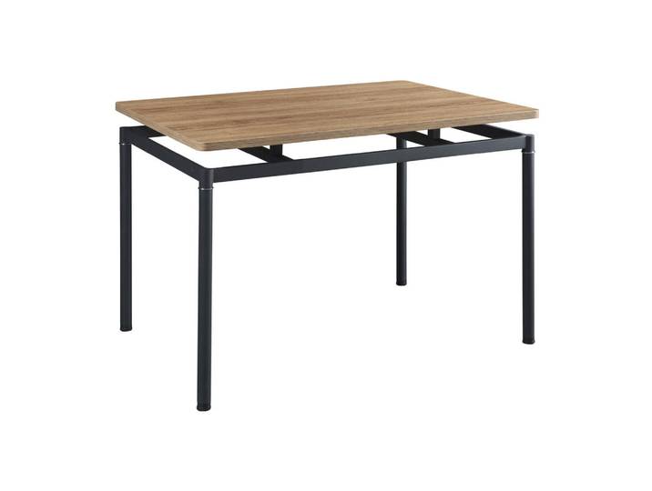 [en.casa] Esstisch Hemnes, Eichefarben, Metall, Rechteckig, 120x75x70 cm, Esszimmer, Esstische