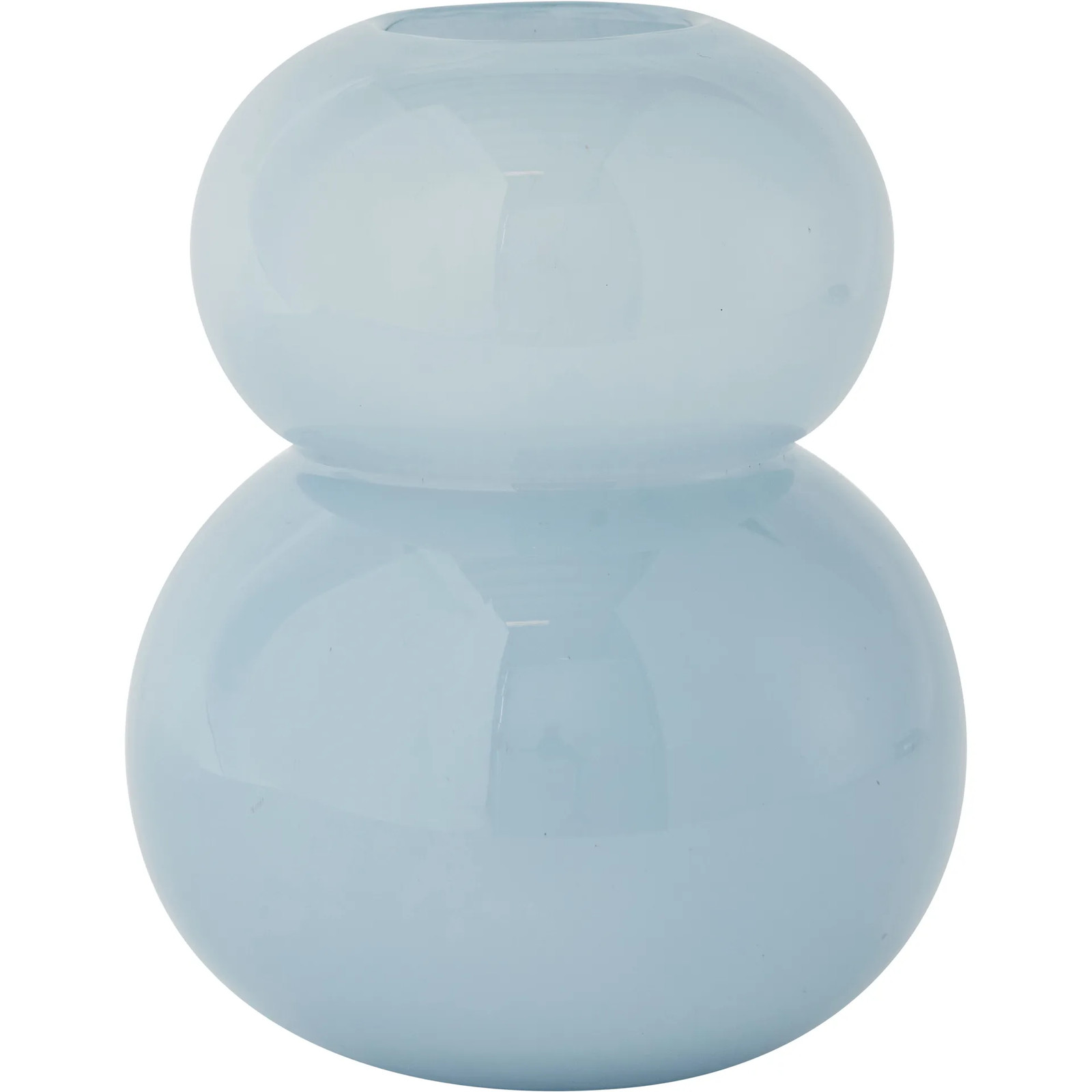 OYOY Lasi glazen vaas small Ice Blue 21,5 cm
