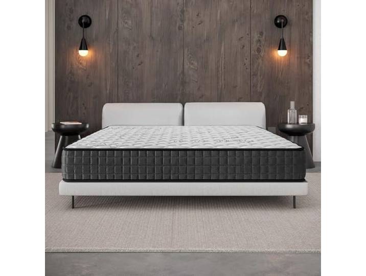 COSMOS - Matratze 140x190 cm Gamma Kaltschaummatratze Härtegrad H3 - Öko-Tex Zertifiziert - Thermoregulierend + Blue Latex 7 Zonen Matratze Höhe 24 cm - Made in EU