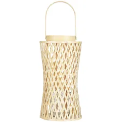 LATERNE Bambus 38 cm Naturfarben Mactan