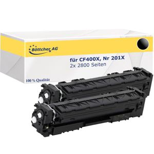 kompatibel für HP CF400X 201X Doppelpack schwarz Kompatibler Toner , 2 Stück