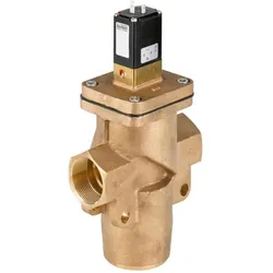 Bürkert 3/2-Wege-Magnetventil, Servokolben (Gehäuse), Elektronikzubehör + Gehäuse, Kupfer