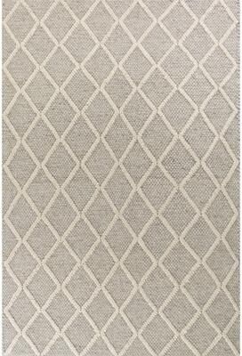 Domani Clouds Diamond Trellis Hand-woven Wool Rug