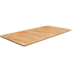vidaXL Waschtischplatte Hellbraun 100x50x1,5 cm Massivholz Behandelt