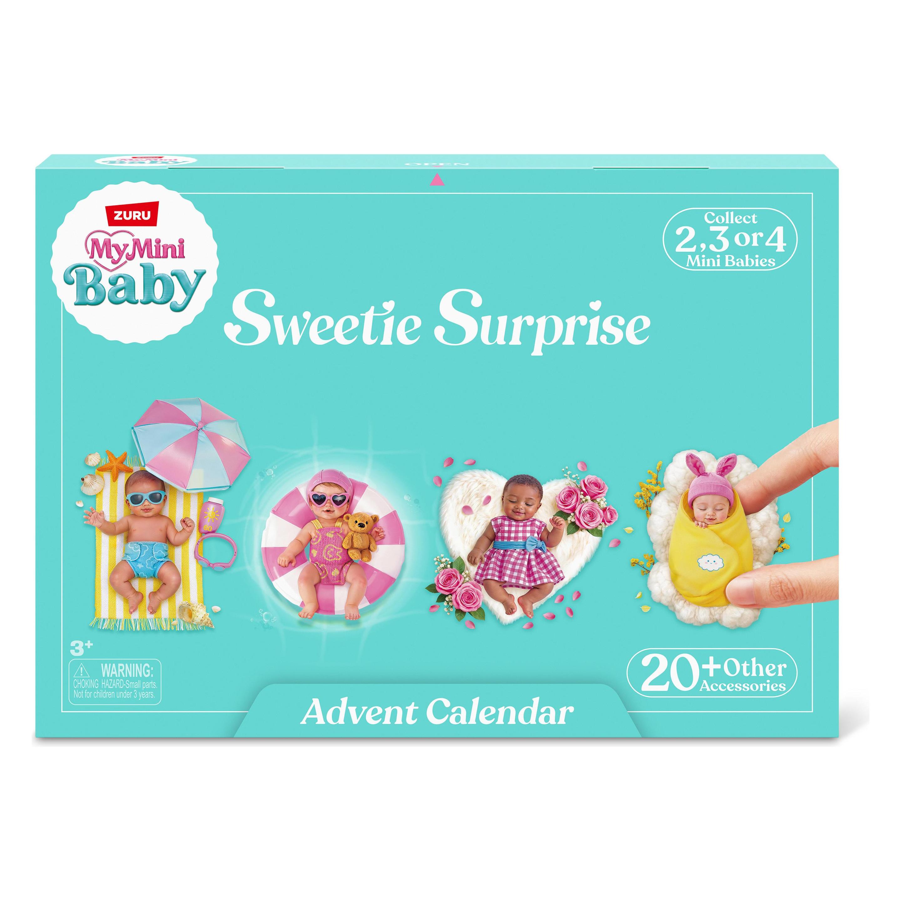 Zuru My Mini Baby Sweetie Surprise 2026 Puppen, Kunststoff (24 Türchen) (17007)