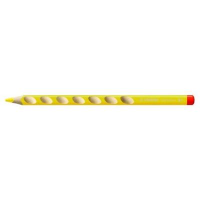 STABILO Ergonomischer Dreikant-Buntstift EASYcolors, für Rechtshänder, gelb