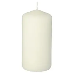 Papstar 10 X Stumpenkerze Ø 50 mm · 100 mm weiss