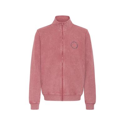 Sweatjacke BLEND "Sweatjacke BHFactor", Herren, Gr. L, rot (wild ginger), Obermaterial: 100% Baumwolle CO., Sweatjacken Sweatjacke