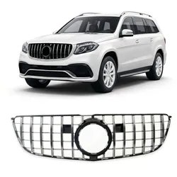 GT Kühlergrill Schwarz glänzend passend für Mercedes-Benz GLS (X166) Facelift 2016-2019