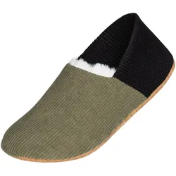 camano Cosy Corduroy Homeslipper Hausschuhe 7657 - botanical garden 45-46