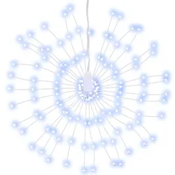 vidaXL Weihnachtsbeleuchtung Feuerwerk 140 LEDs Kaltweiß 17 cm