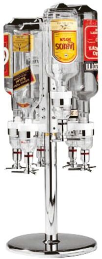 Paderno Supporto rotante da banco 4 bottiglie 70 cm