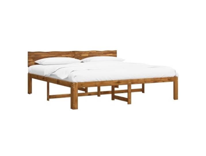 vidaXL Doppelbettgestell mit Kopfteil Rostock Natur 180 x 200 cm