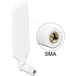 DELOCK 12430 - Antenne, 4G, WLAN, Dualband, SMA-Stecker, Kippgelenk