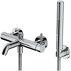 Omnires, Duscharmatur + Badewannenarmatur, Y Wand-Wannen- und Duscharmatur, Chrom