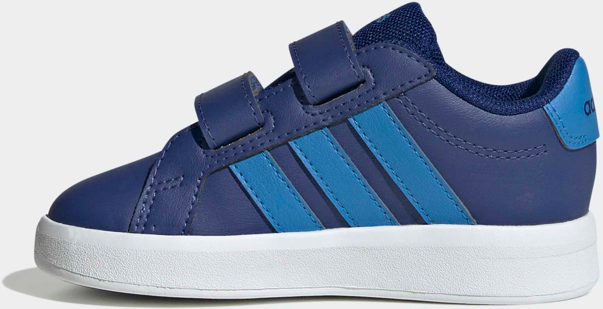 Sneaker ADIDAS SPORTSWEAR "GRAND COURT 3.0 KIDS", Jungen, Gr. 22, blau (mystery ink, lucid ray blau, mystery ink), Synthetik, Textil, Schuhe Sneaker, für Kinder mystery ink, lucid ray blau, mystery ink 22