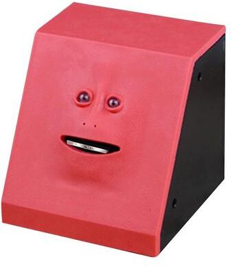 Inspired Deals Automatic Coin Bank Money Eating Piggy Bank For Kids & Home Decor red