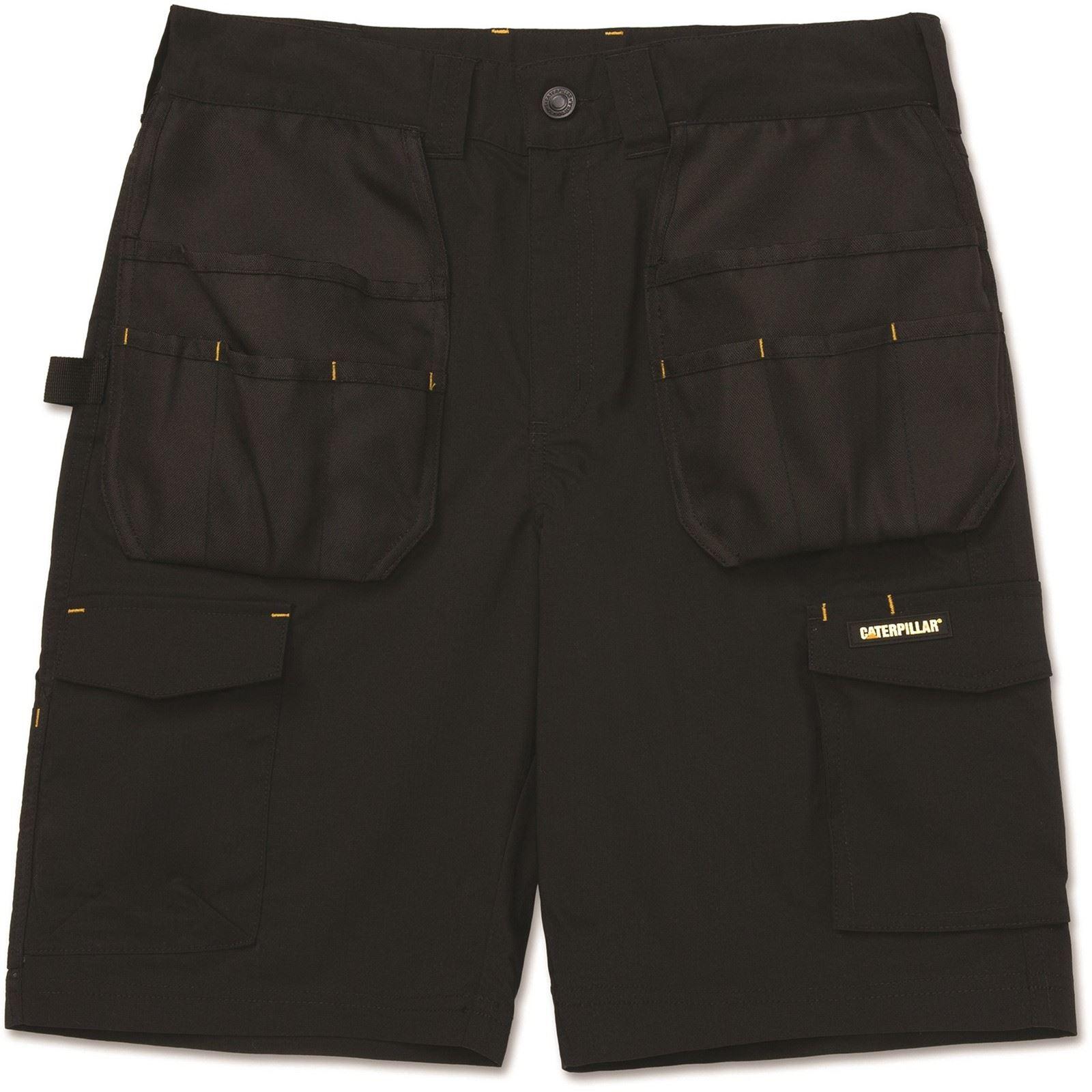 Caterpillar Nexus Holster Stretch Baumwoll Männer Schwarz Arbeitskurzshorts