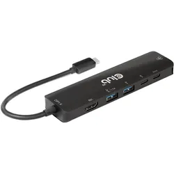 Club 3D CSV-1596 (USB-C, 5 Ports), Dockingstation + USB Hub, Schwarz