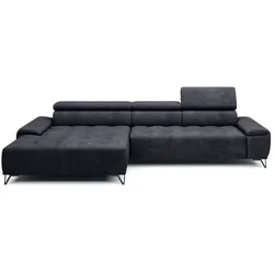 Ecksofa Palladio Stoff Grau Anthrazit